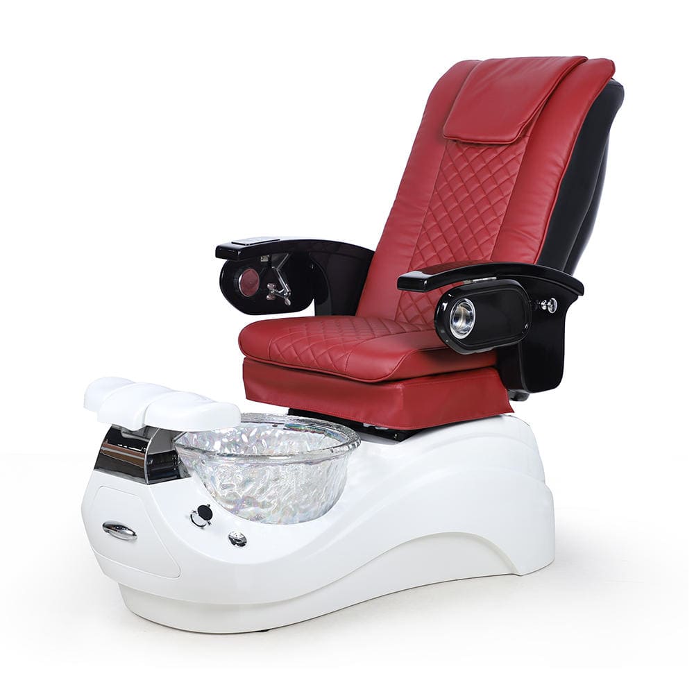red pedicure chair