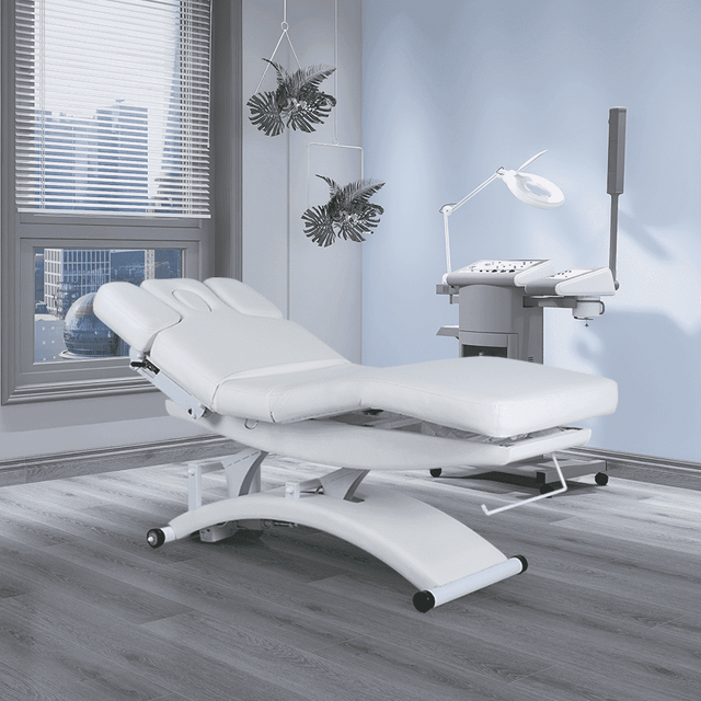 Electric Hydraulic Massage Table White Spa Facial Bed for Esthetician