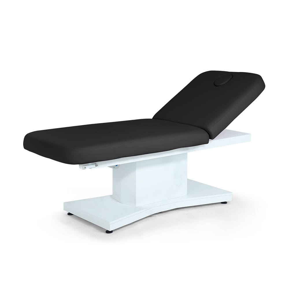 black massage table