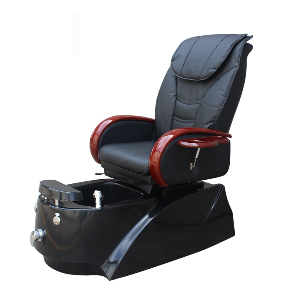 black pedicure chair