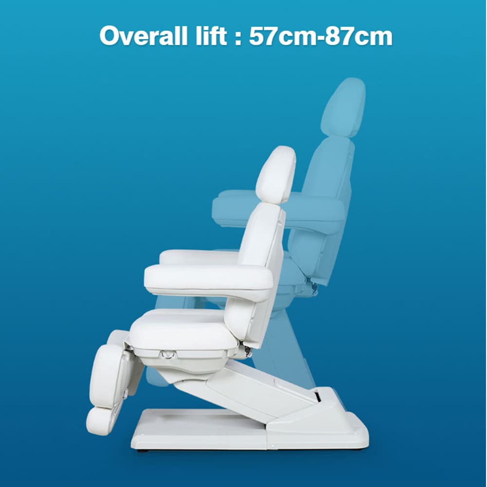 Electric Height Adjustable Massage Table Facial Chair Beauty Bed with Split Legs