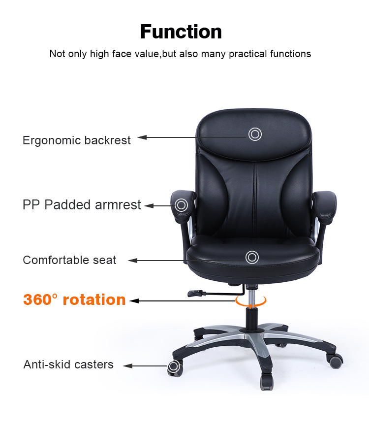 black client chair