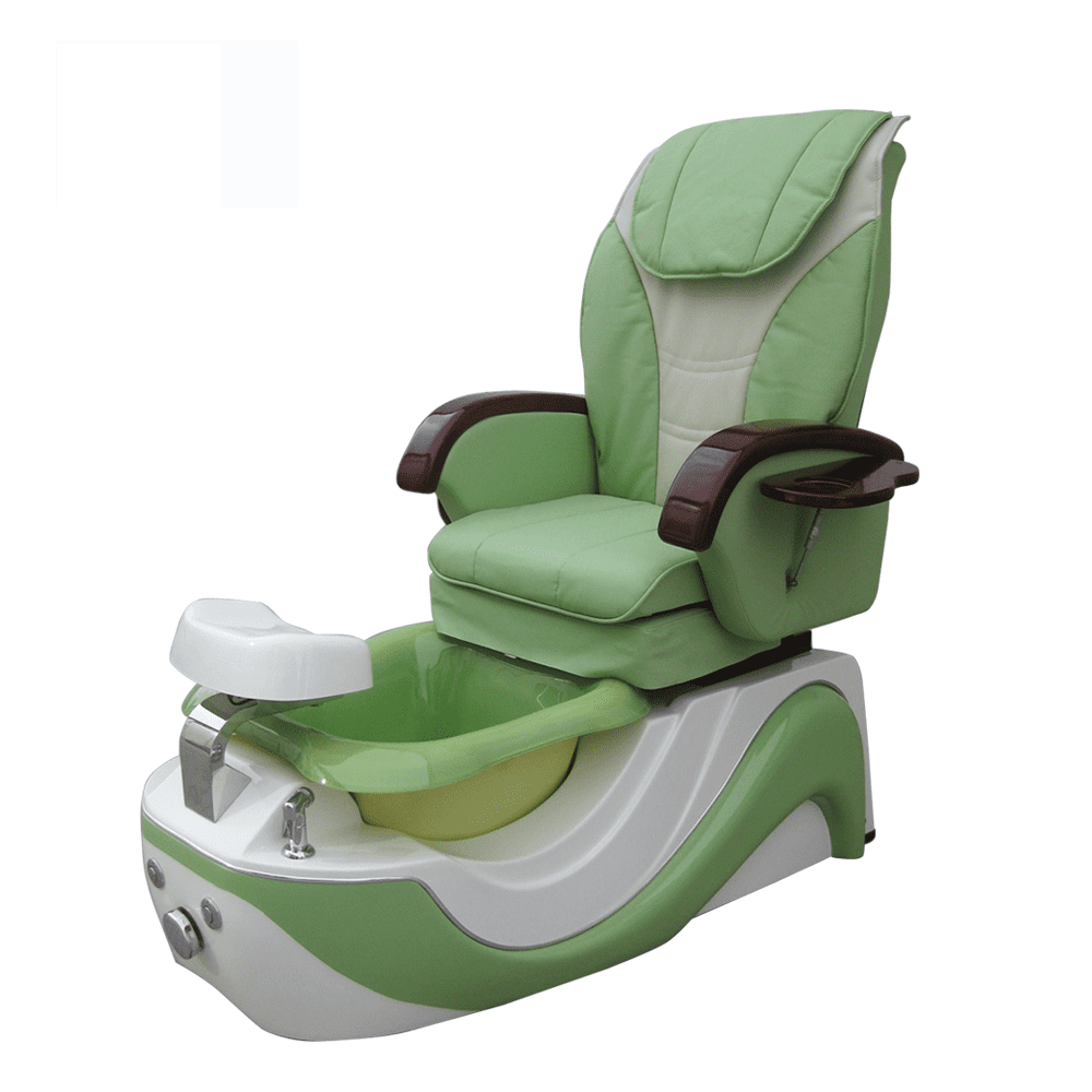 green pedicure chair