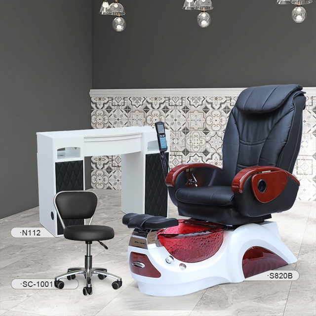 Salon Manicure Pedicure Spa Chair with Plumbing - Kangmei