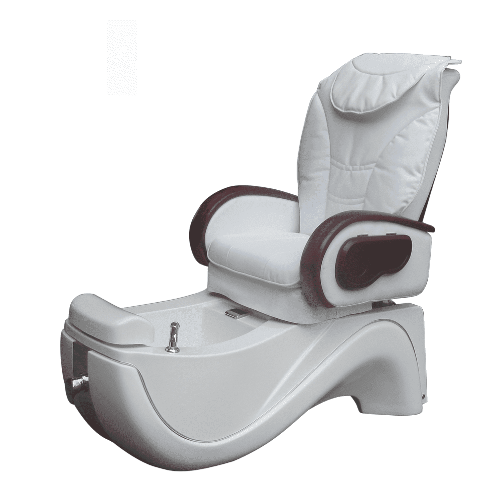 white pedicure chair