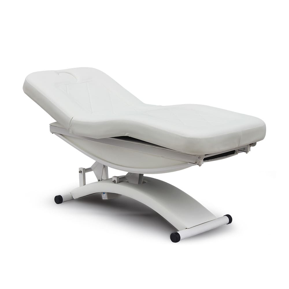 white electric massage table