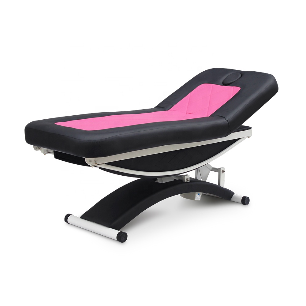 Black and Pink Electric Luxe Thai Massage Table Tattoo Spa Facial Bed