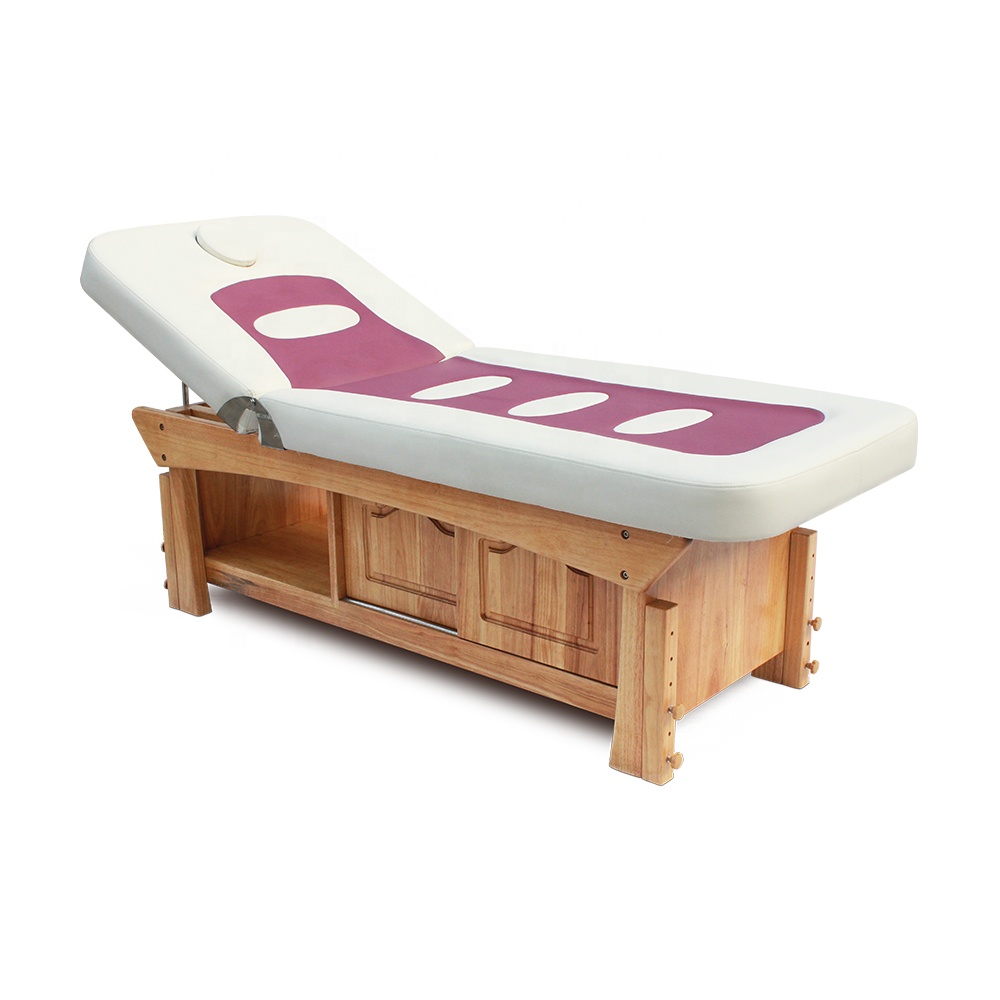 Stationary Widest Heavy Duty Spa Thai Massage Table Couch Treatment Bed for Sale