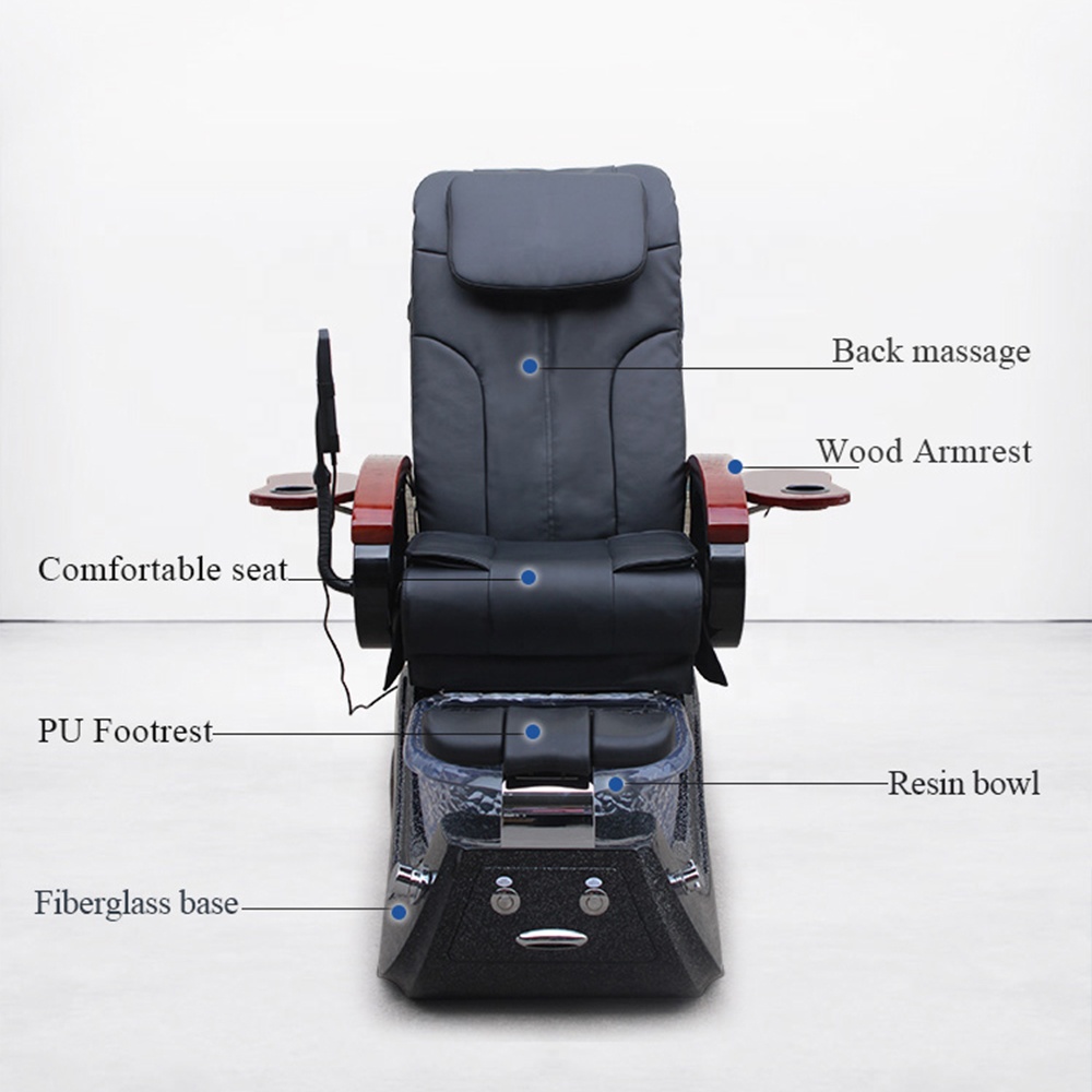 Black Foot Spa Pedicure Chair for Sale - Kangmei