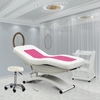 Cheap Luxury Body Therapy Spa Treatment Salon Cosmetic 3 Electric Motor Extension Pink Beauty Lash Facial Bed Wide Massage Table