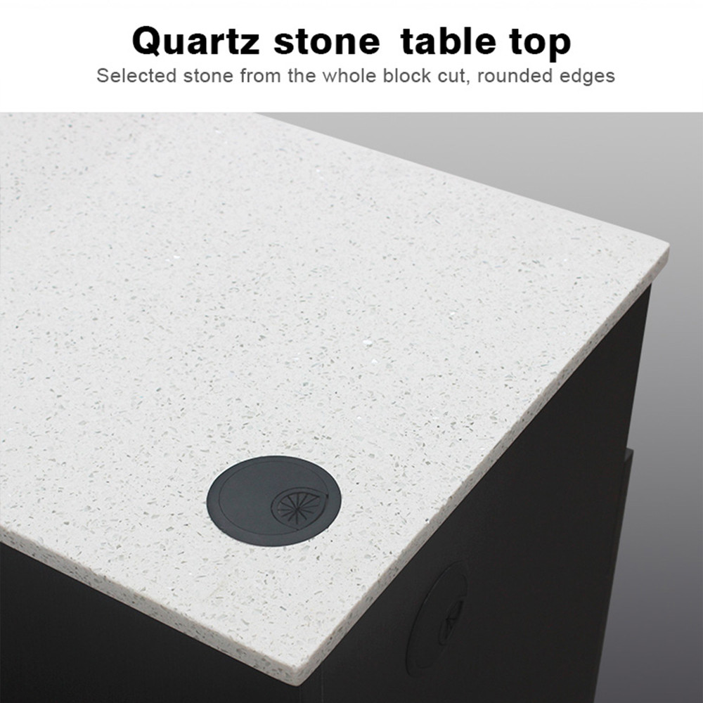 granite top nail table
