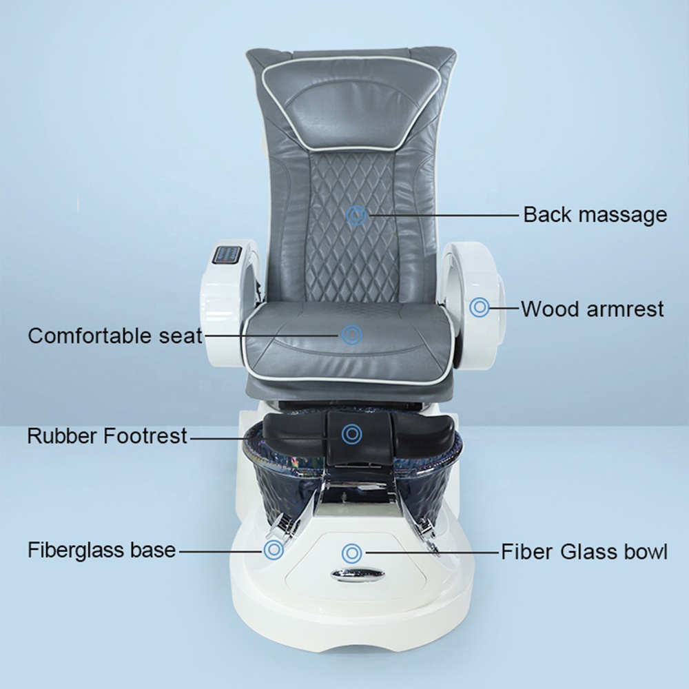 Luxury White Manicure and Pedicure Spa Chair - Kangmei