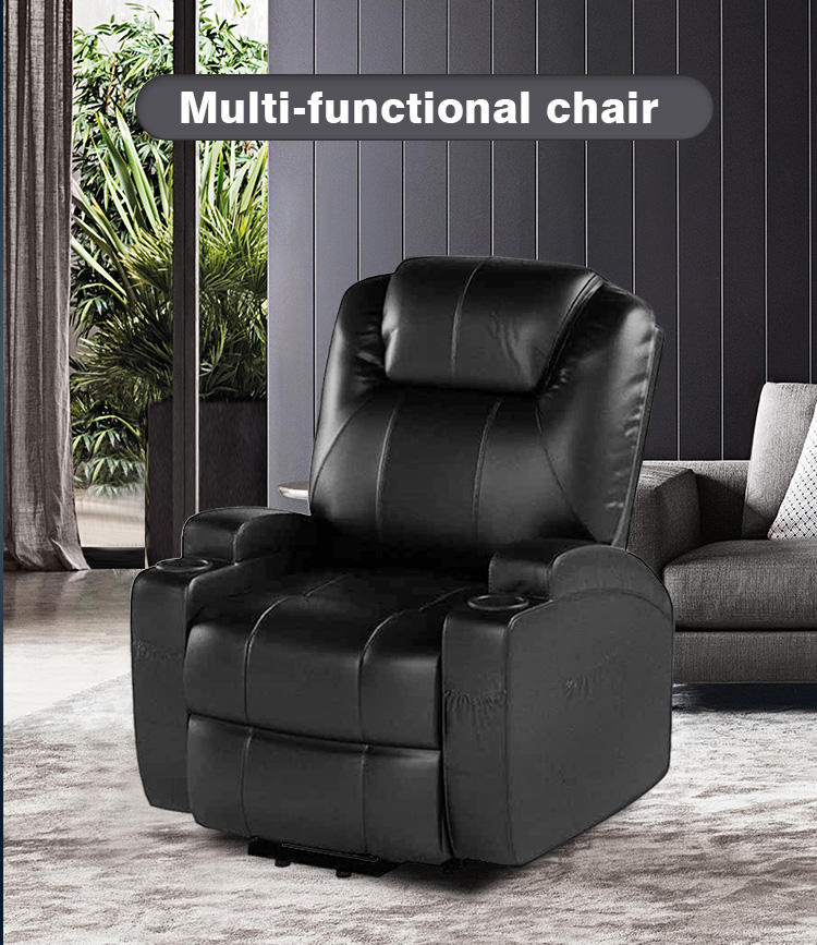black massage recliner chair