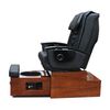 Black Wooden Base Plumbing Free Foot Spa Massage Pedicure Spa Chair