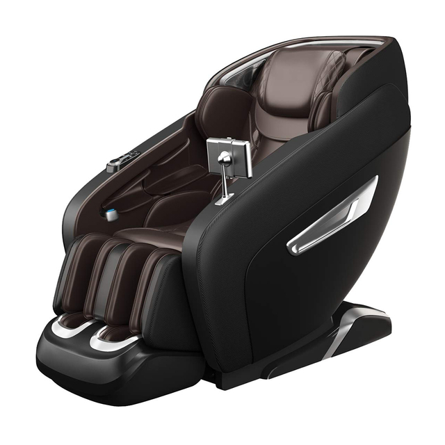 Black Leather Zero Gravity Full Body Gentle Massage Chair