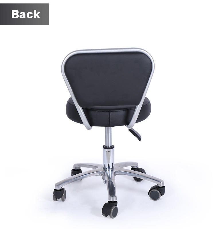 pedicure stool with backrest