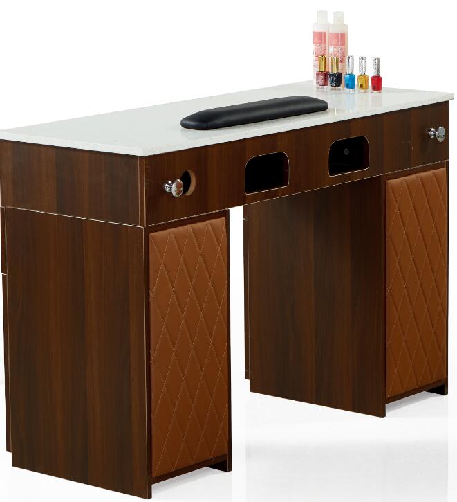wholesale high quality beauty salon nail furniture and equipment portable double manicure nail table
