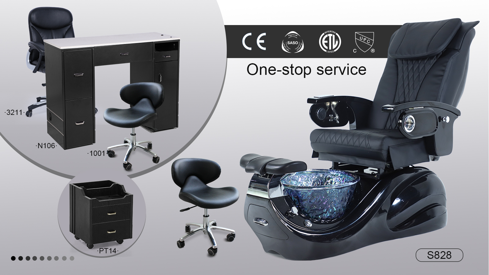 Foot Spa Massage Manicure Pedicure Chair
