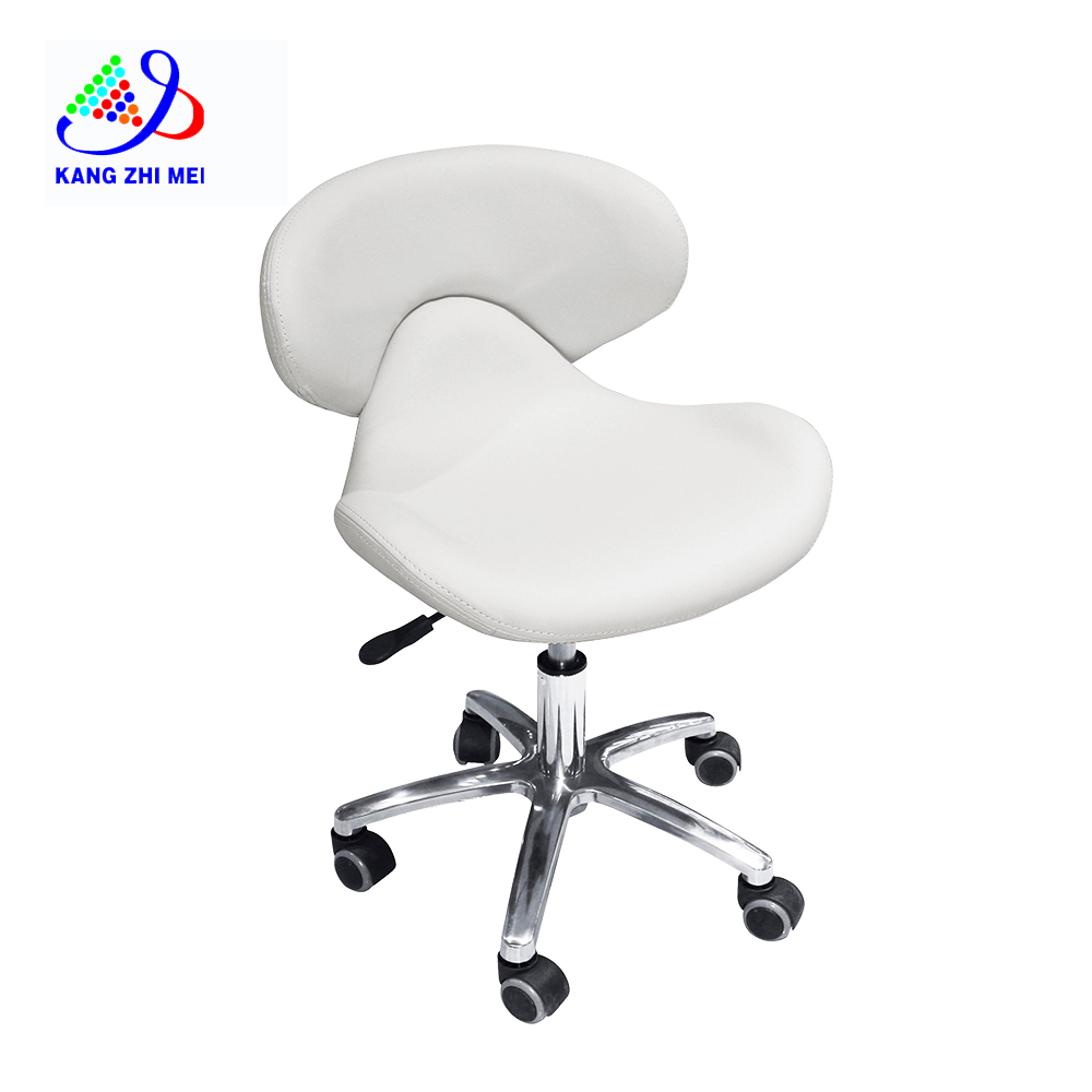 KangmeiNew Cheap Beauty Nail Salon Furniture European Tech Stool Chair With Wheels