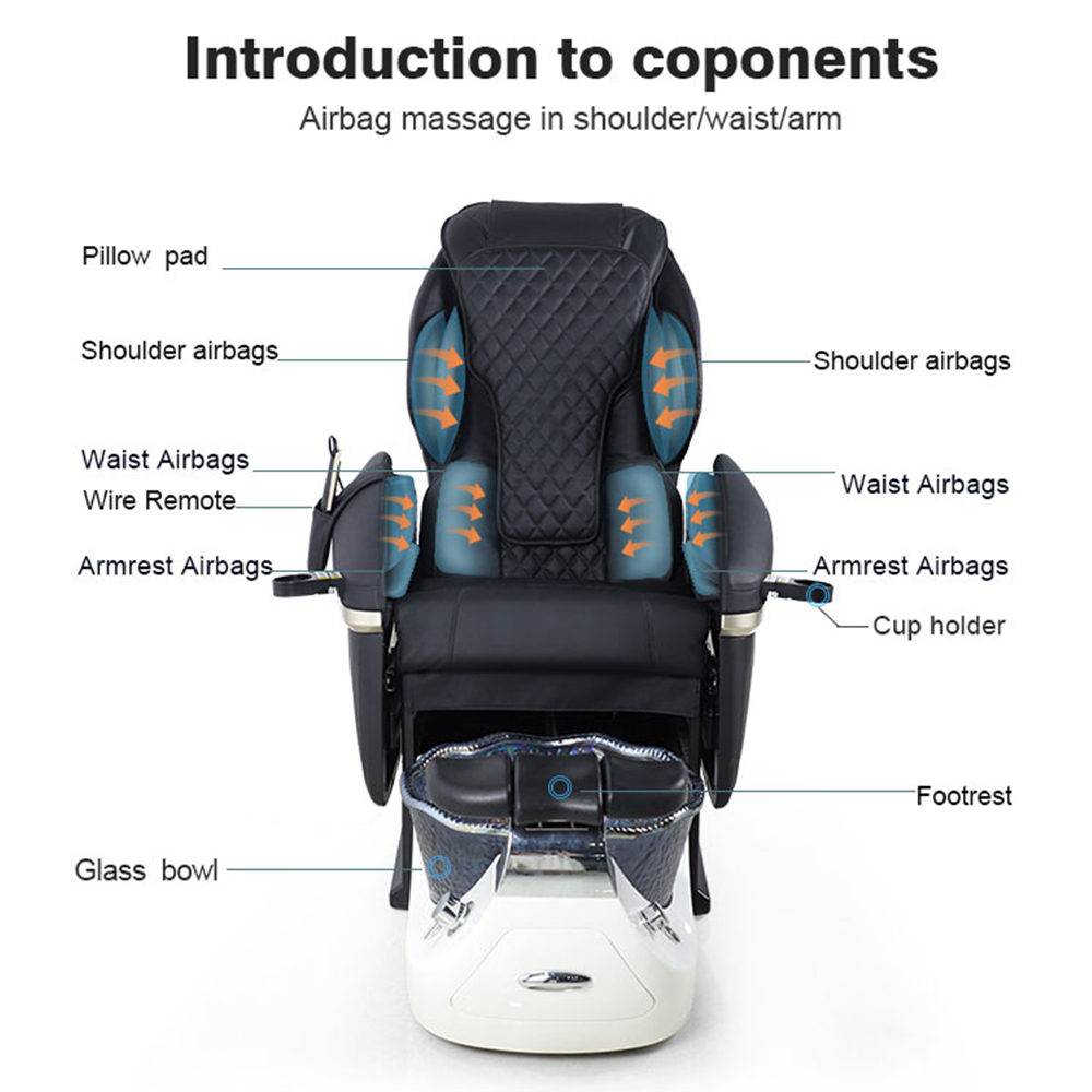 Luxury Full Body Massage Pedicure Spa Chair - Kangmei