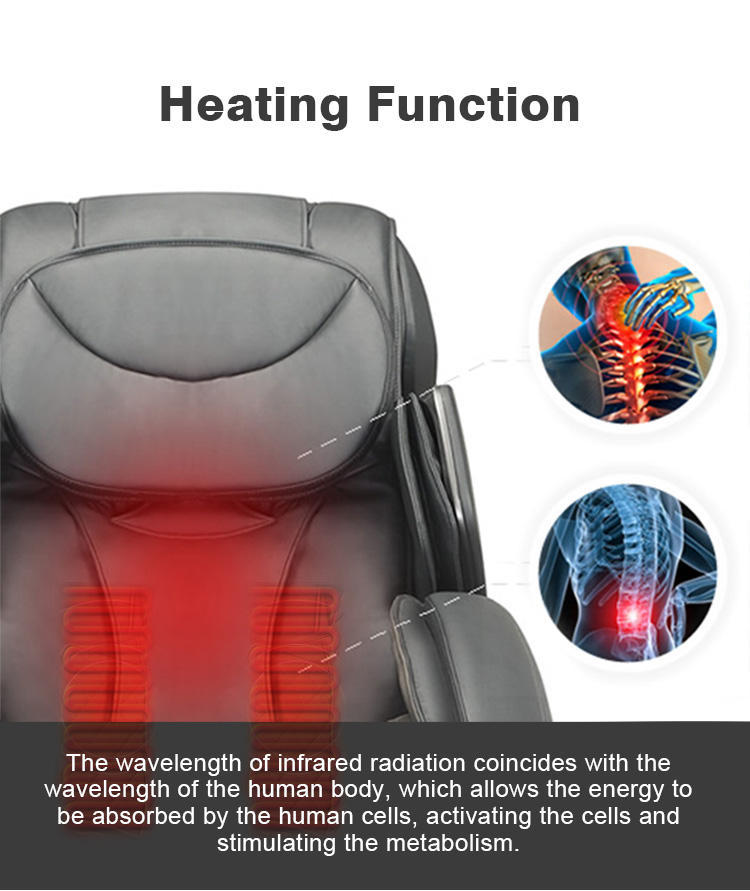 massage chair with heating function