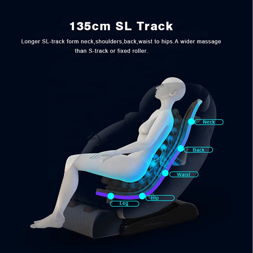 Electric Full Body Shiatsu Massage Chair for Short Person