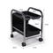 High Quality Beauty Nail Salon Equipment Furniture Black Manicure Pedicure Trolley Cart with Wheels