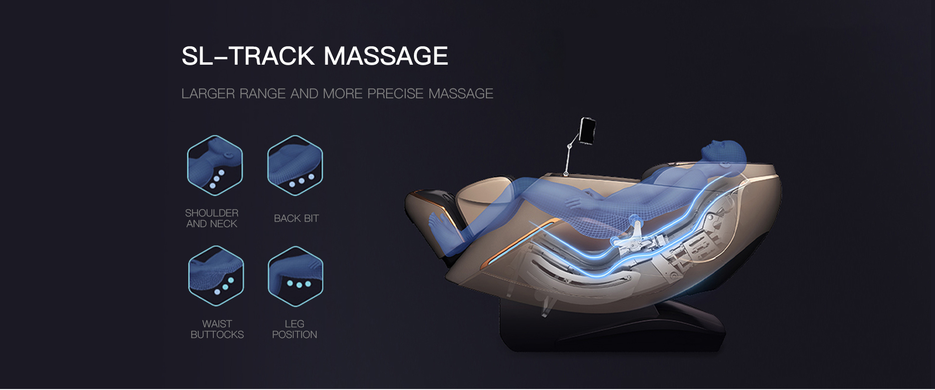 4d l track massage chair