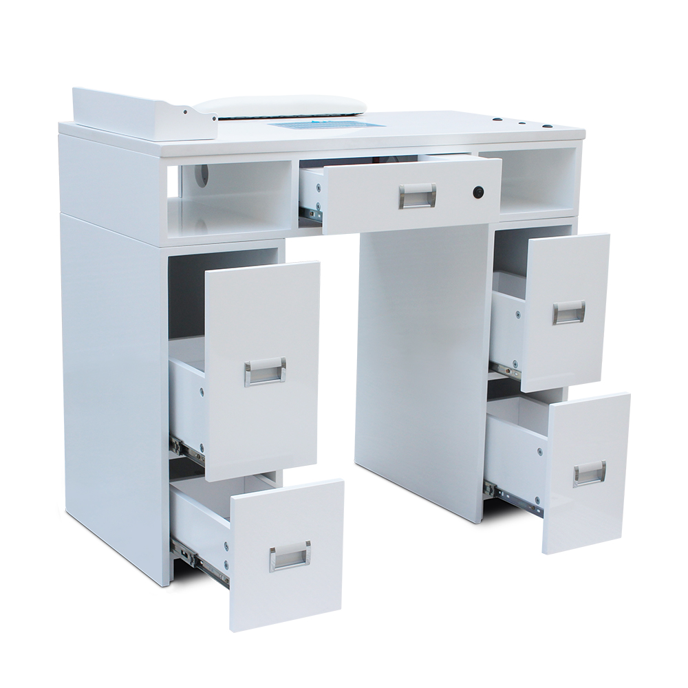 Nail Tech Station Desk Manicure Table with Dust Collector - Kangmei