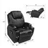 Modern European Style Home Lazy Boy Electric Power Lift Solid Wood Rise Single Lounge Leather Massage Heated Recliner Sofa Chair