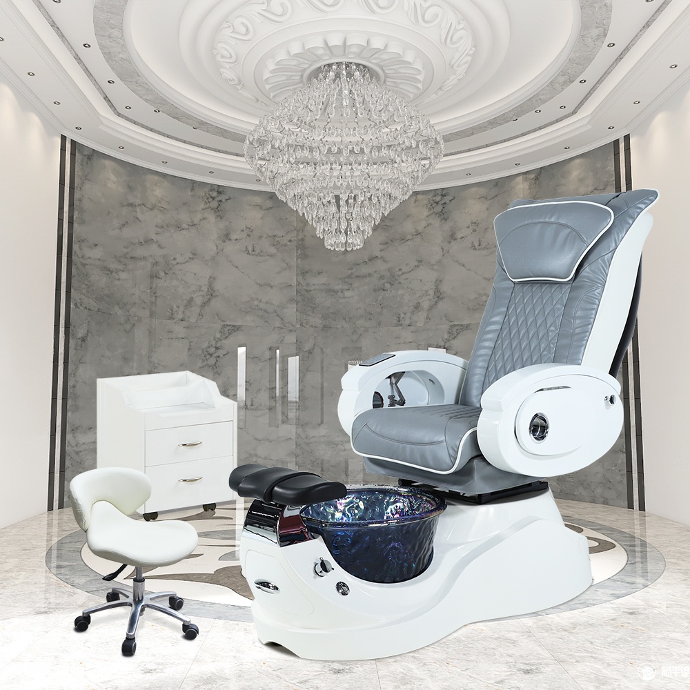 Modern Luxury Beauty Nail Salon Furniture Pipeless Whirlpool Foot Spa Massage Manicure Pedicure Chair