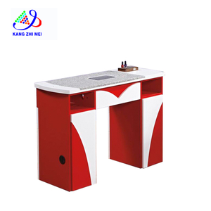 Marble Top Gel Nail Polish Station Desk Spa Beauty Salon Wooden Technician Manicure Table With Vacuum