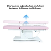 Pink Electric Waxing Massage Table Spa Lash Facial Bed