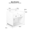 Kangmei Cheap Custom Modern Luxury Wood Nail Beauty Spa Salon White Small Front Reception Desk with Display
