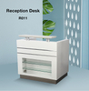 Modern Small White Wood Beauty Salon Furniture Reception Desk For Selling