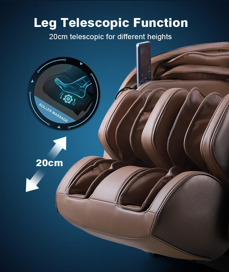 massage chair with leg telescopic function