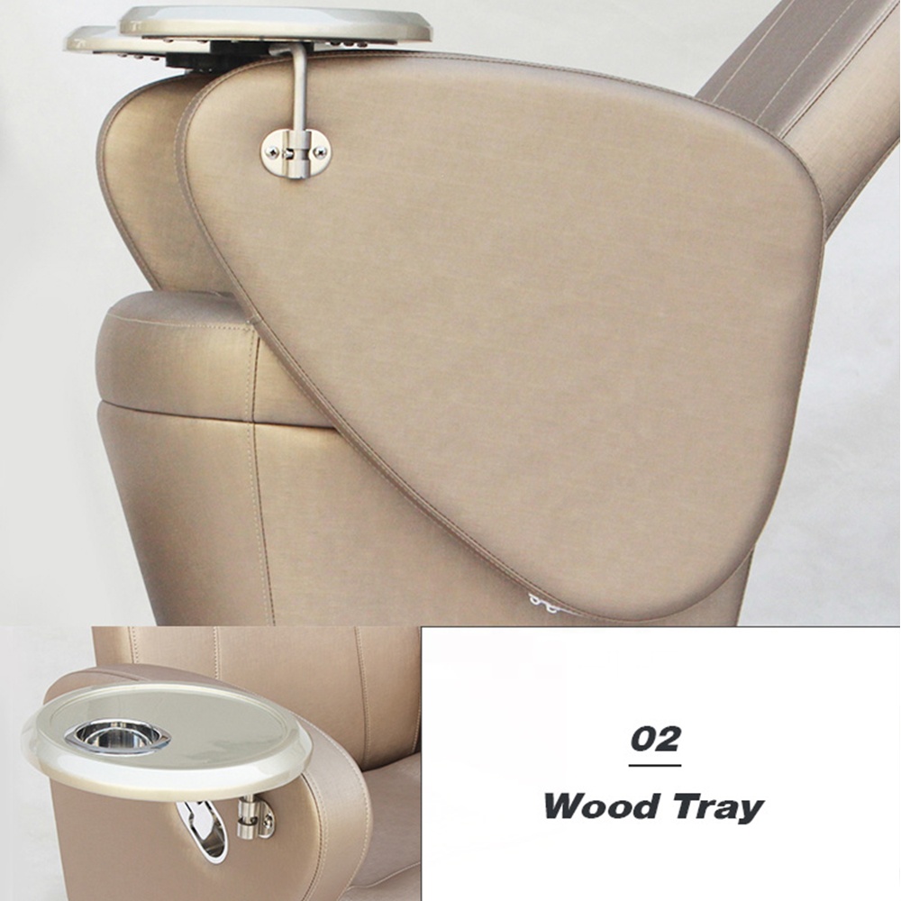 Reclining Swivel Gold Foot Massage Spa Pedicure Chair