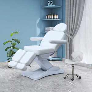 Electric Tattoo Podiatry Chair White Facial Bed for Salon
