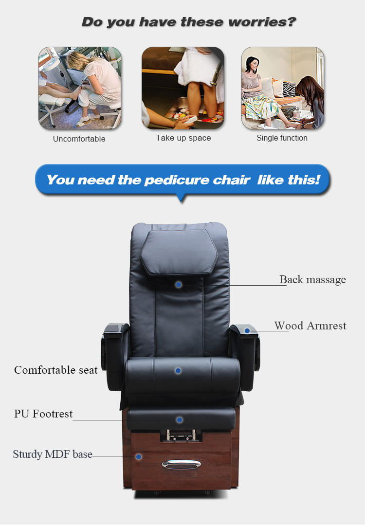 massage pedicure chair no plumbing