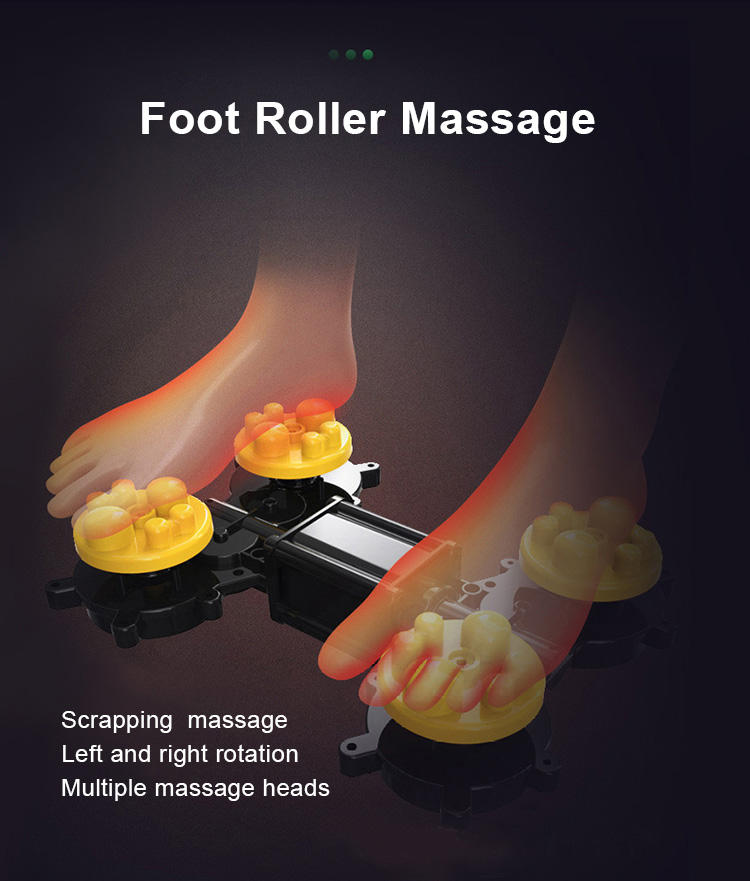 massage chair with foot roller